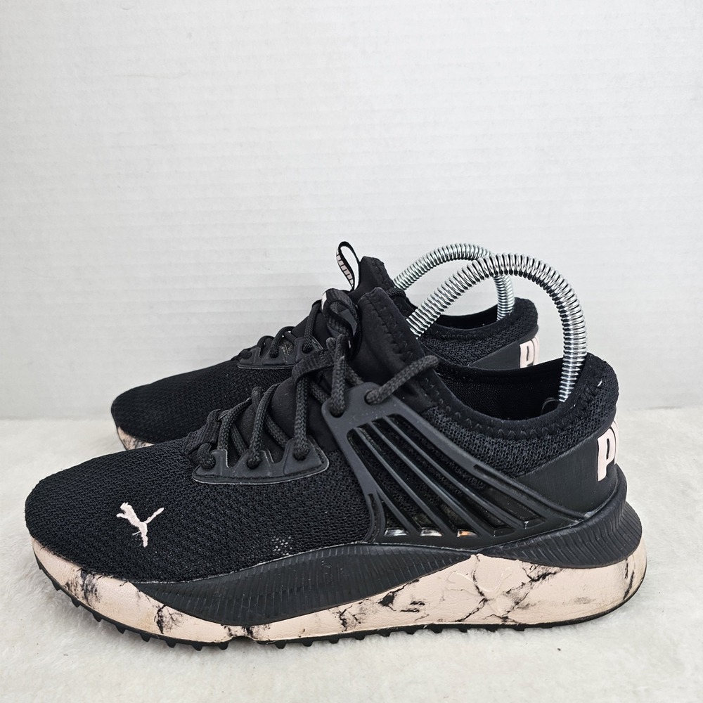 PUMA Pacer Future Marble Womens Size 6.5 Black Sneakers Casual Shoes